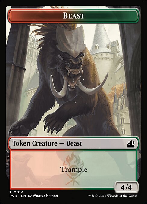 Beast · Ravnica Remastered Tokens 14/20
