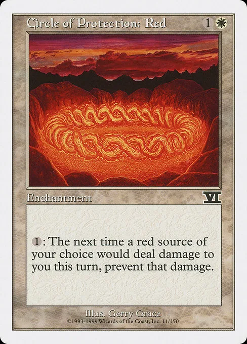Circle of Protection: Red · Classic Sixth Edition 11/351