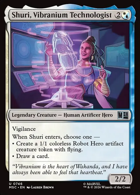 Shuri, Vibranium Technologist · Marvel Super Heroes Commander 746/9