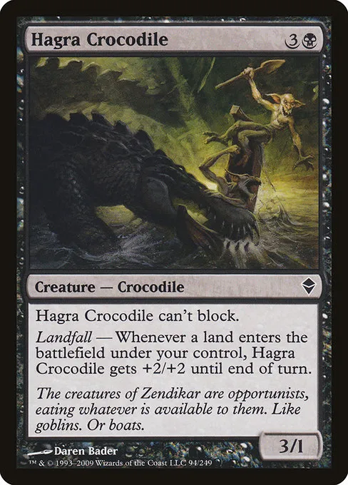 Hagra Crocodile · Zendikar 94/269