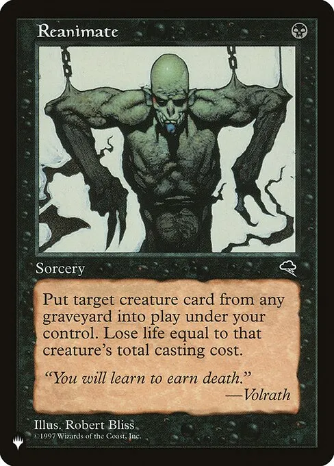 Reanimate · The List TMP-151/5050