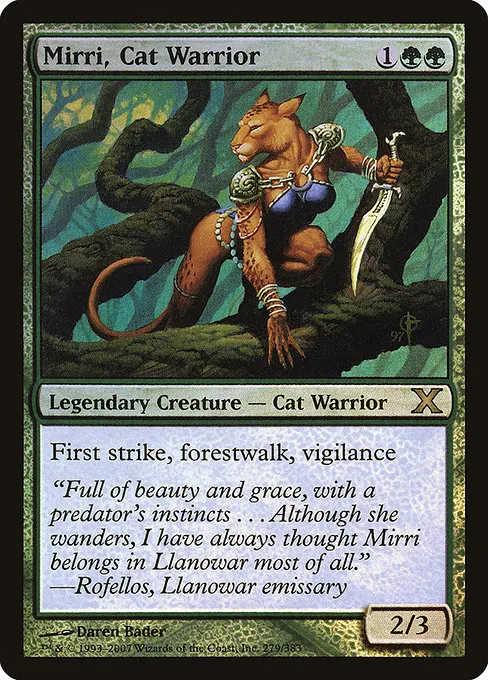 Mirri, Cat Warrior · Tenth Edition 279★/510