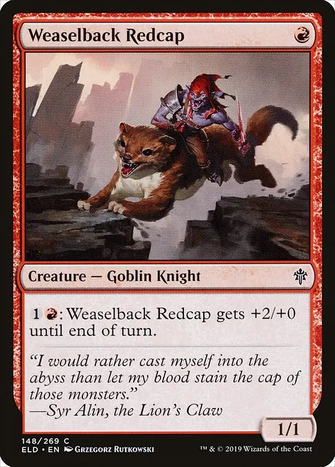 Weaselback Redcap · Throne of Eldraine 148/398