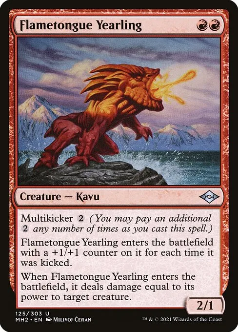 Flametongue Yearling · Modern Horizons 2 125/493