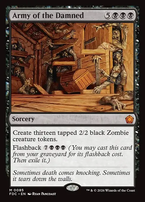 Army of the Damned · Foundations Commander 85/3