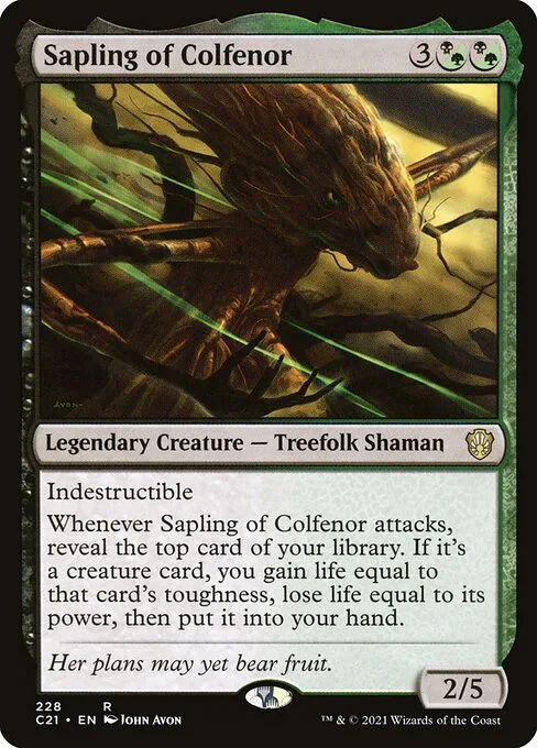 Sapling of Colfenor · Commander 2021 228/409