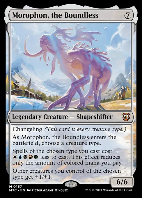 Morophon, the Boundless · Modern Horizons 3 Commander 157/398