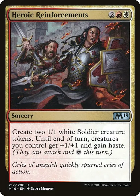 Heroic Reinforcements · Core Set 2019 217/314