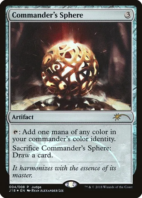 Commander's Sphere · Judge Gift Cards 2018 4/8
