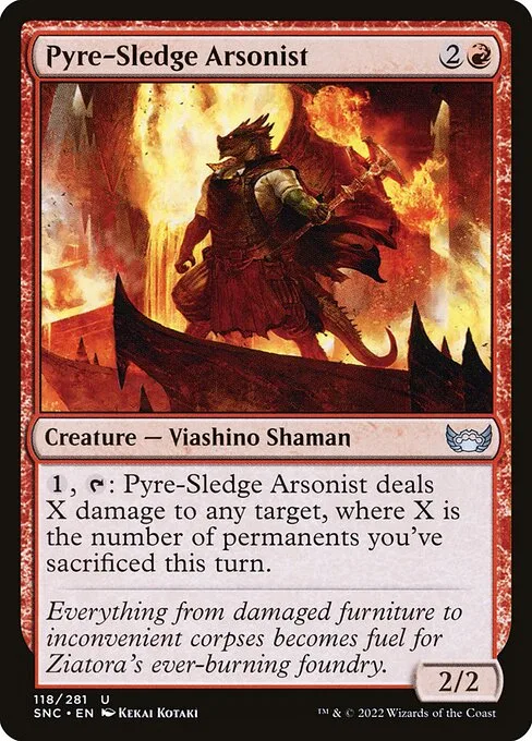Pyre-Sledge Arsonist · Streets of New Capenna 118/513