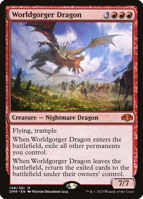Worldgorger Dragon · Dominaria Remastered 148/457
