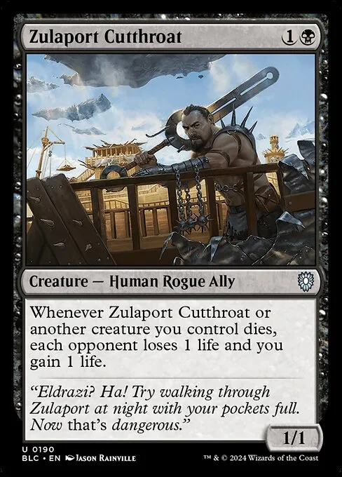 Zulaport Cutthroat · Bloomburrow Commander 190/356
