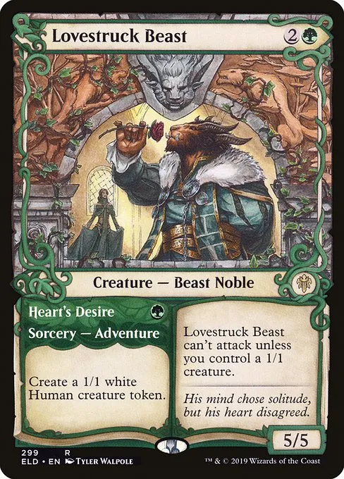 Lovestruck Beast // Heart's Desire · Throne of Eldraine 299/398