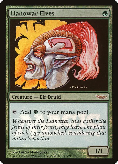 Llanowar Elves · DCI Promos 9/80