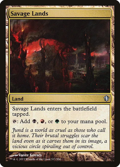 Savage Lands · Commander 2013 317/356