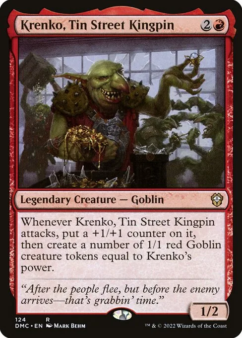 Krenko, Tin Street Kingpin · Dominaria United Commander 124/240