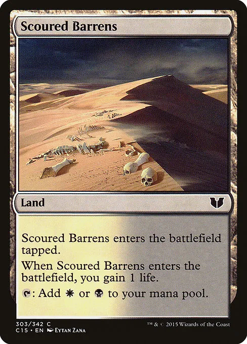 Scoured Barrens · Commander 2015 303/342