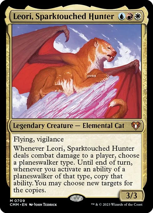 Leori, Sparktouched Hunter · Commander Masters 709/1067