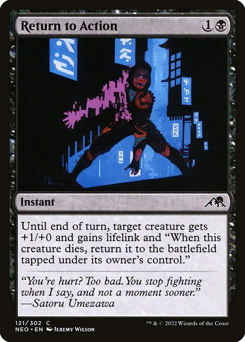 Return to Action · Kamigawa: Neon Dynasty 121/531