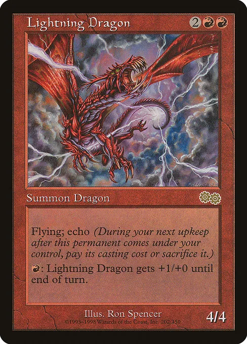 Lightning Dragon · Urza's Saga 202/357