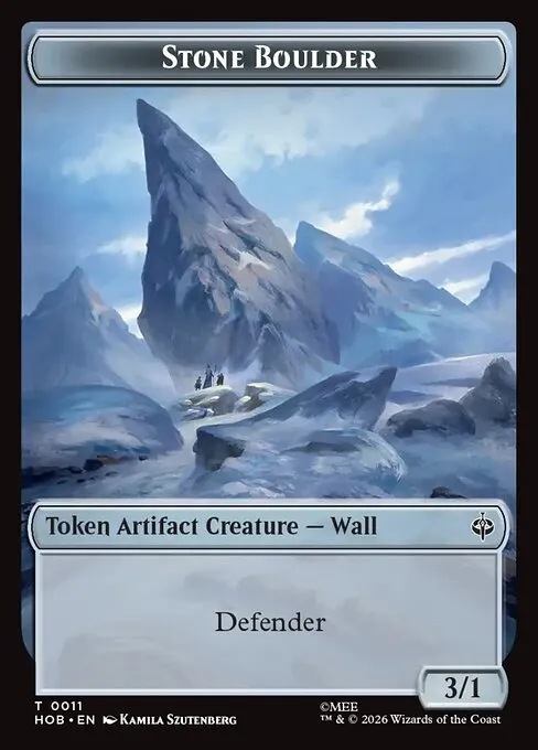 Stone Boulder · The Hobbit Tokens 11/2