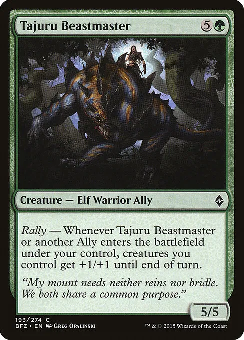 Tajuru Beastmaster · Battle for Zendikar 193/299