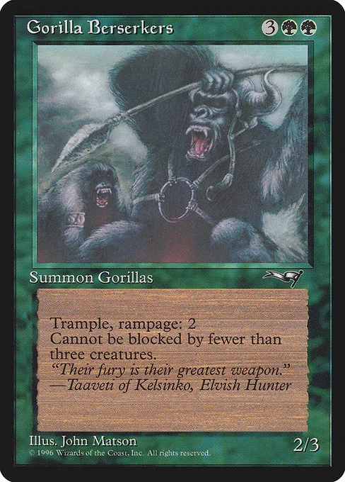 Gorilla Berserkers · Alliances 93a/199