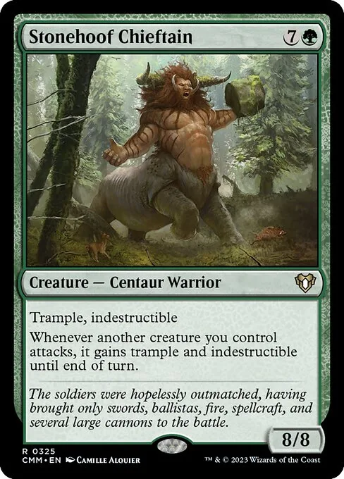 Stonehoof Chieftain · Commander Masters 325/1067