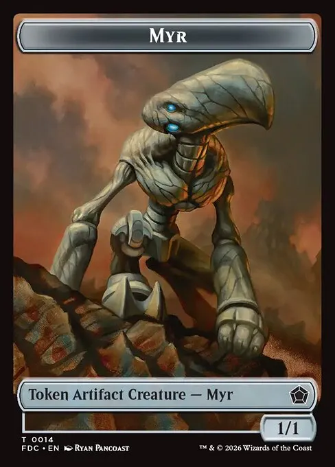Myr · Foundations Commander Tokens 14/17