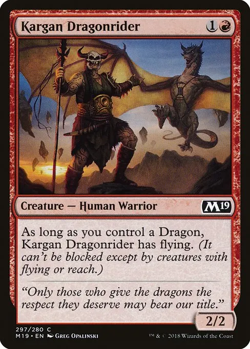 Kargan Dragonrider · Core Set 2019 297/314