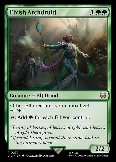 Elvish Archdruid · Tales of Middle-earth Commander 237/591