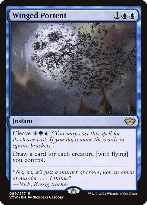 Winged Portent · Innistrad: Crimson Vow 89/423