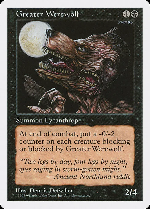 Greater Werewolf · Fifth Edition 166/460