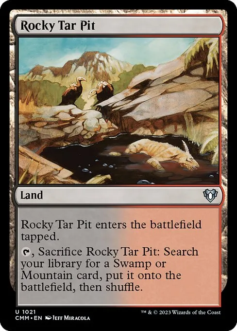 Rocky Tar Pit · Commander Masters 1021/1067