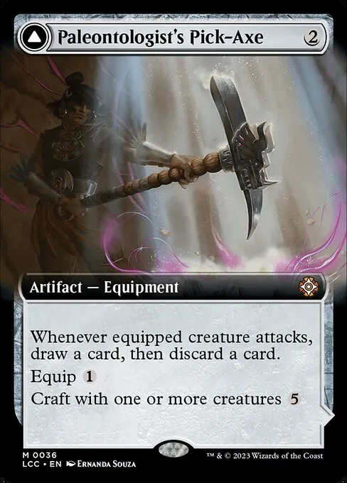 Paleontologist's Pick-Axe // Dinosaur Headdress · The Lost Caverns of Ixalan Commander 36/370