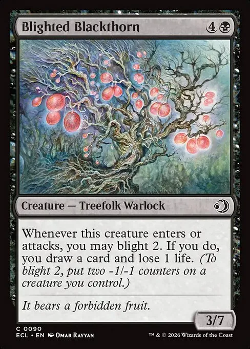 Blighted Blackthorn · Lorwyn Eclipsed 90/408