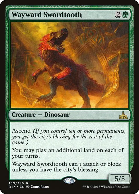 Wayward Swordtooth · Rivals of Ixalan 150/205