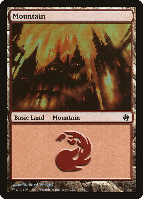 Mountain · Premium Deck Series: Fire and Lightning 34/34