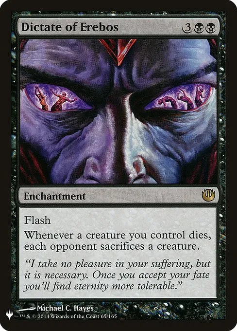 Dictate of Erebos · The List JOU-65/5050