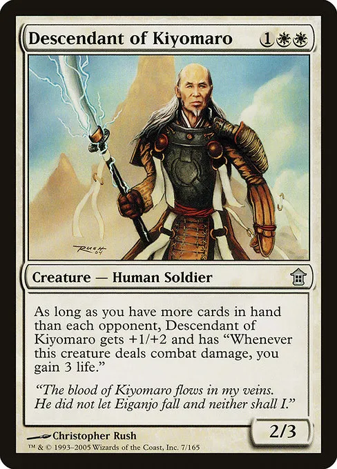 Descendant of Kiyomaro · Saviors of Kamigawa 7/165