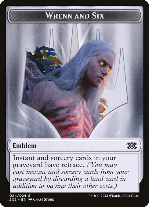 Wrenn and Six Emblem · Double Masters 2022 Tokens 24/24