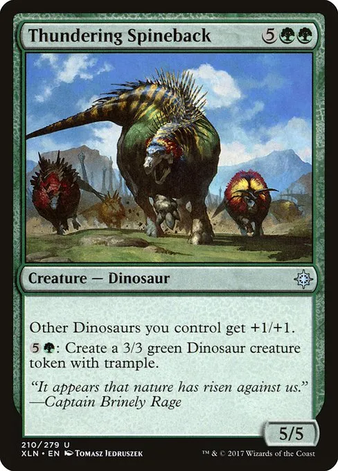 Thundering Spineback · Ixalan 210/289