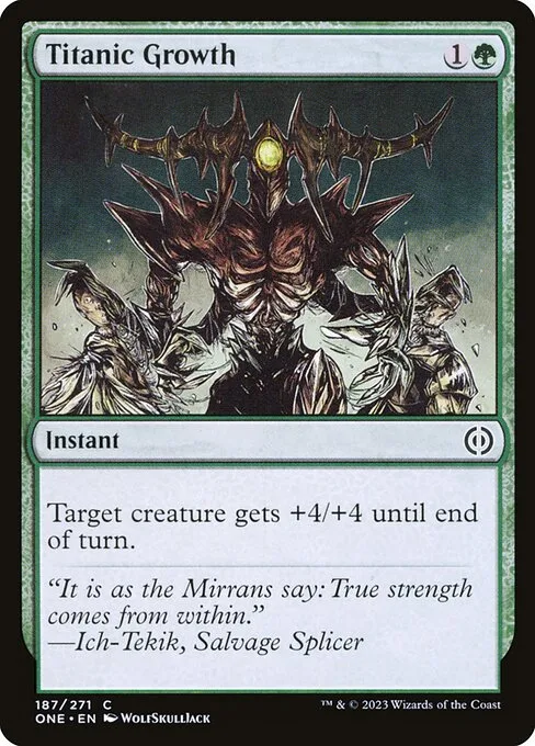 Titanic Growth · Phyrexia: All Will Be One 187/479