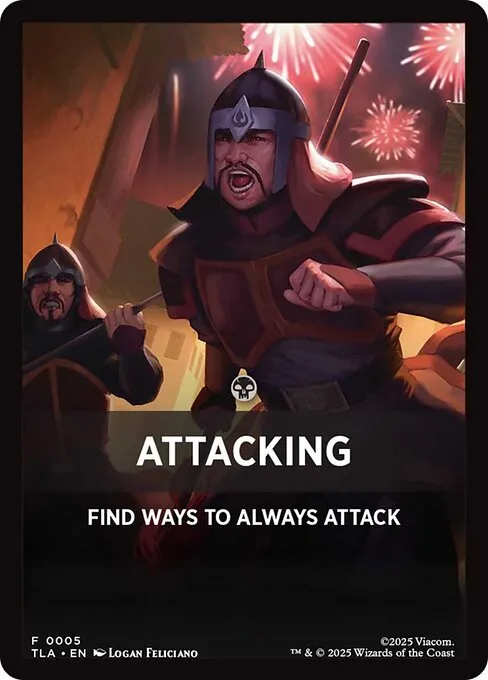 Attacking · Avatar: The Last Airbender Beginner Box Front Cards 5/10