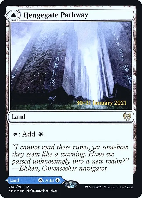 Hengegate Pathway // Mistgate Pathway · Kaldheim Promos 260s/158