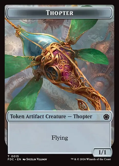Thopter · Foundations Commander Tokens 15/17