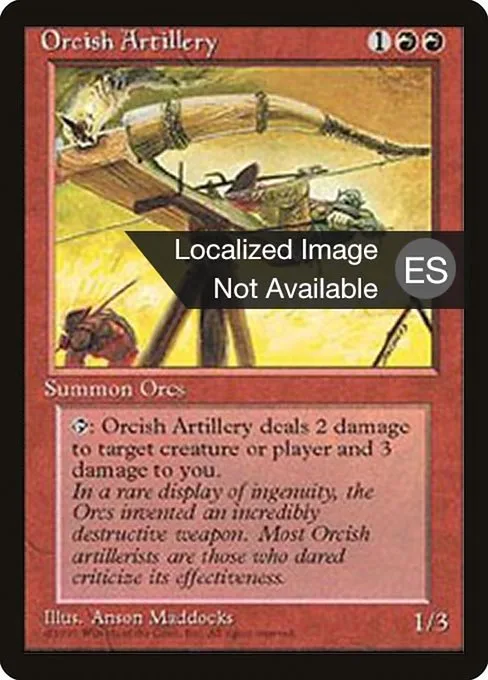 Orcish Artillery · Fourth Edition Foreign Black Border 214/378