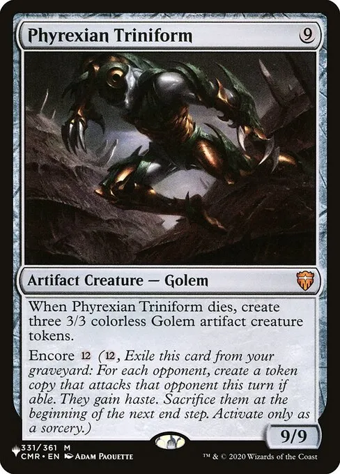 Phyrexian Triniform · The List CMR-331/5050