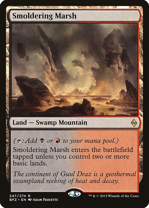 Smoldering Marsh · Battle for Zendikar 247/299