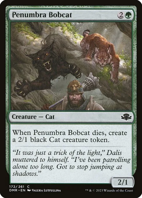 Penumbra Bobcat · Dominaria Remastered 172/457